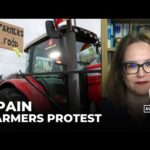 Hundreds of farmers have driven their tractors into Madrid as part of ongoing protests